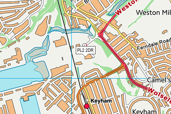 PL2 2DR map - OS VectorMap District (Ordnance Survey)