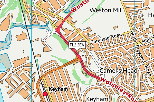 PL2 2EA map - OS VectorMap District (Ordnance Survey)