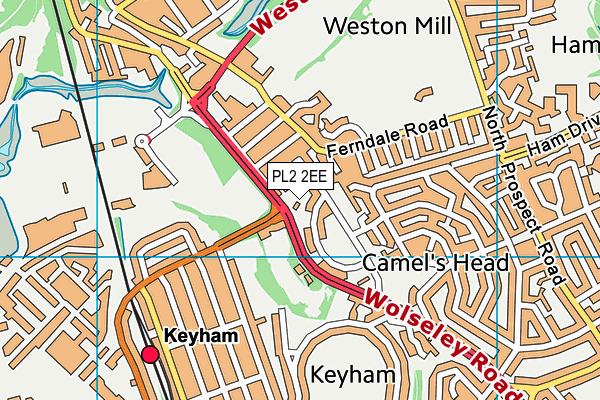 PL2 2EE map - OS VectorMap District (Ordnance Survey)