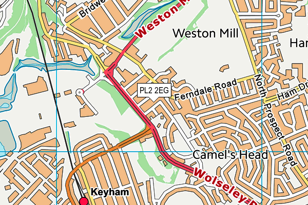 PL2 2EG map - OS VectorMap District (Ordnance Survey)