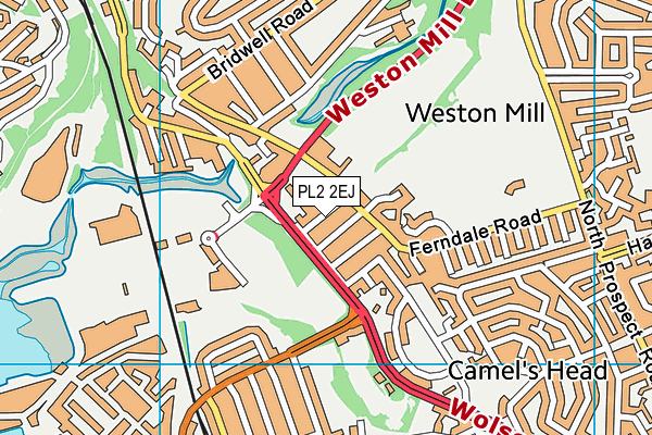 PL2 2EJ map - OS VectorMap District (Ordnance Survey)