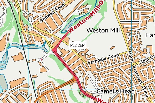 PL2 2EP map - OS VectorMap District (Ordnance Survey)