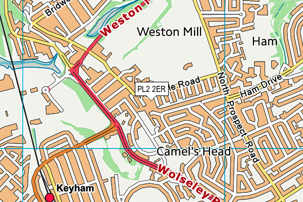 PL2 2ER map - OS VectorMap District (Ordnance Survey)