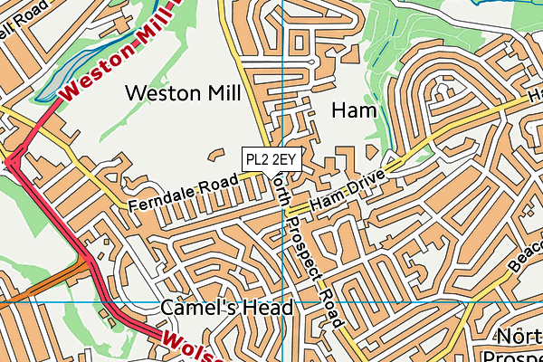 PL2 2EY map - OS VectorMap District (Ordnance Survey)