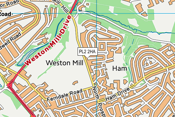 PL2 2HA map - OS VectorMap District (Ordnance Survey)