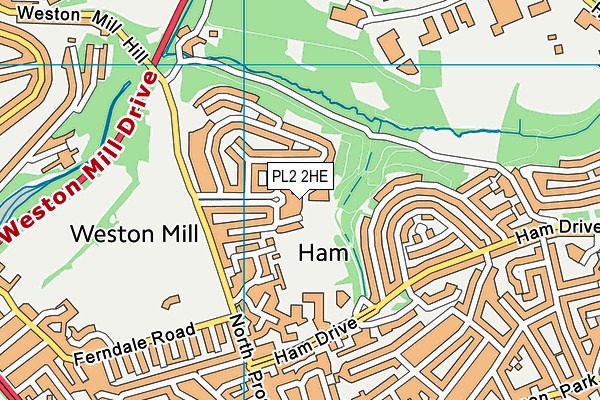 PL2 2HE map - OS VectorMap District (Ordnance Survey)