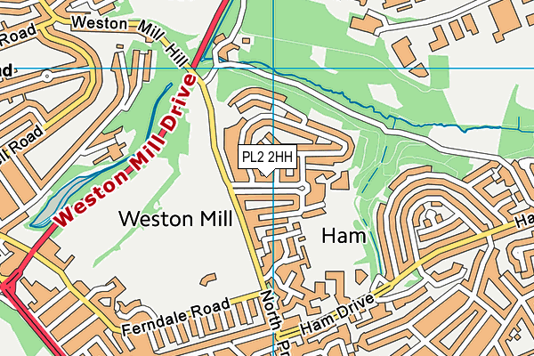 PL2 2HH map - OS VectorMap District (Ordnance Survey)