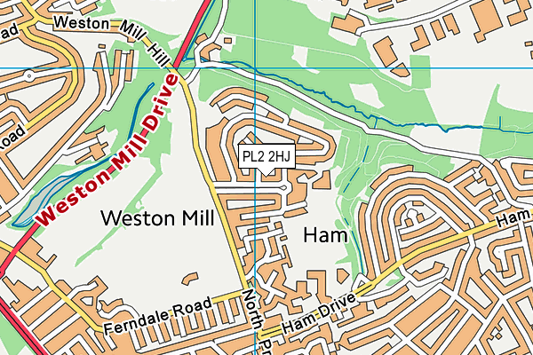 PL2 2HJ map - OS VectorMap District (Ordnance Survey)