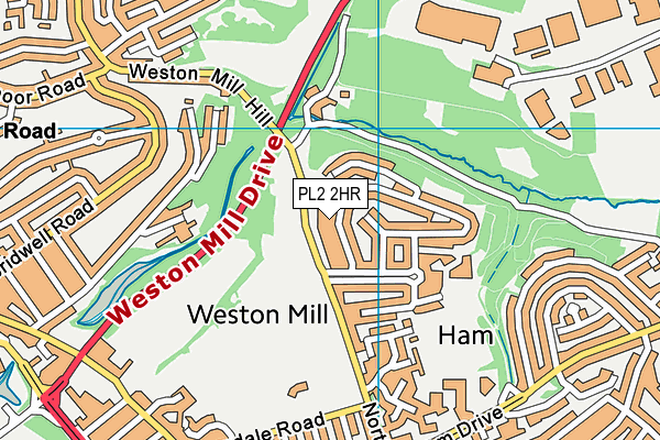 PL2 2HR map - OS VectorMap District (Ordnance Survey)