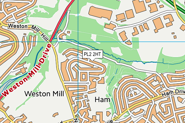 PL2 2HT map - OS VectorMap District (Ordnance Survey)