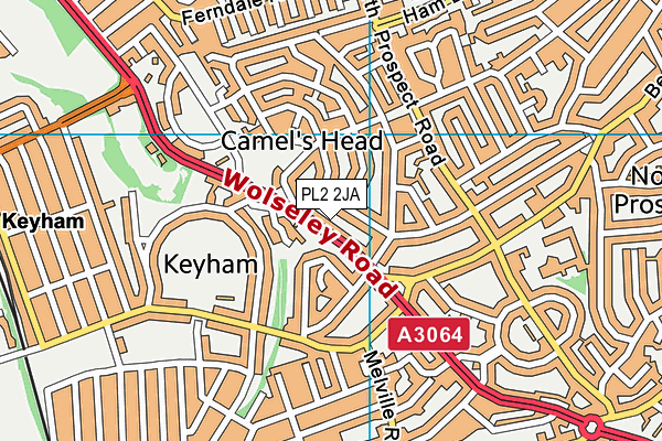 PL2 2JA map - OS VectorMap District (Ordnance Survey)