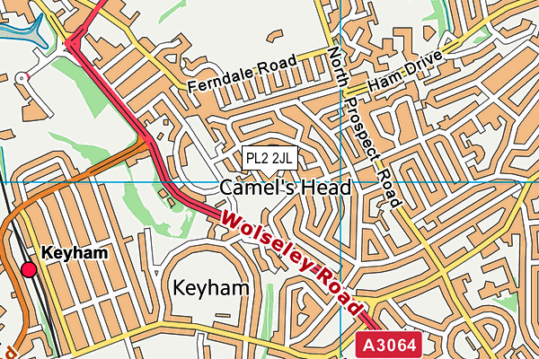 PL2 2JL map - OS VectorMap District (Ordnance Survey)