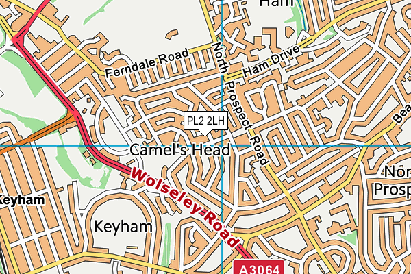 PL2 2LH map - OS VectorMap District (Ordnance Survey)