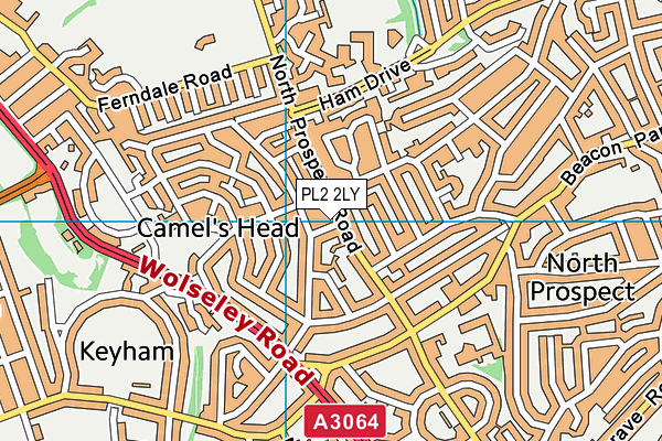 PL2 2LY map - OS VectorMap District (Ordnance Survey)