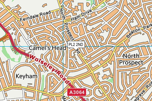 PL2 2ND map - OS VectorMap District (Ordnance Survey)