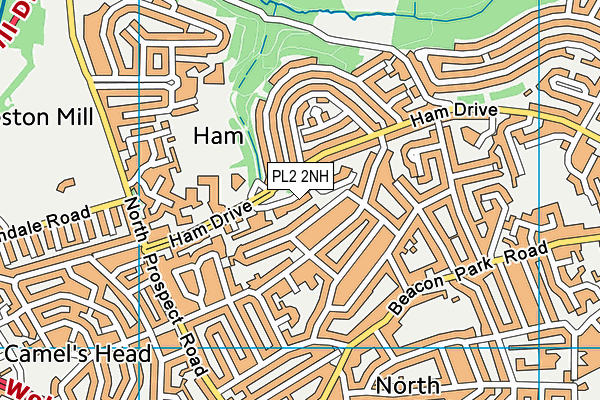 PL2 2NH map - OS VectorMap District (Ordnance Survey)