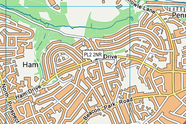 PL2 2NR map - OS VectorMap District (Ordnance Survey)