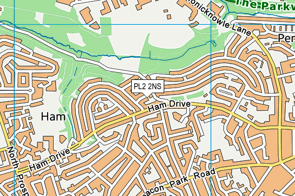 PL2 2NS map - OS VectorMap District (Ordnance Survey)