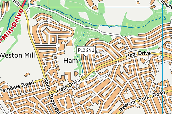 PL2 2NU map - OS VectorMap District (Ordnance Survey)