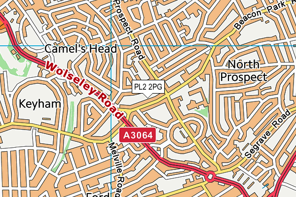 PL2 2PG map - OS VectorMap District (Ordnance Survey)