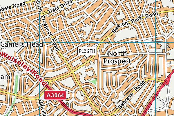 PL2 2PH map - OS VectorMap District (Ordnance Survey)