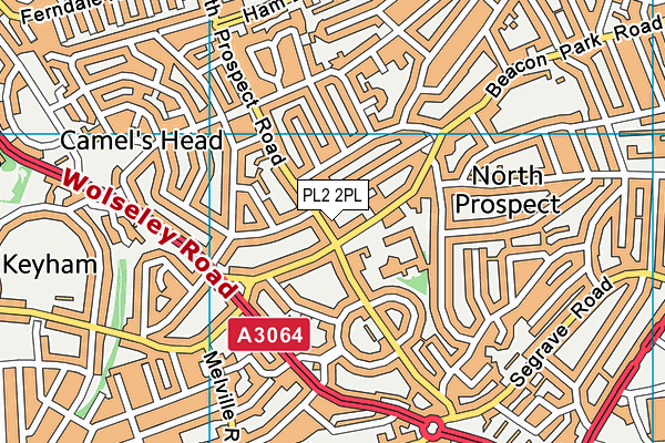 PL2 2PL map - OS VectorMap District (Ordnance Survey)