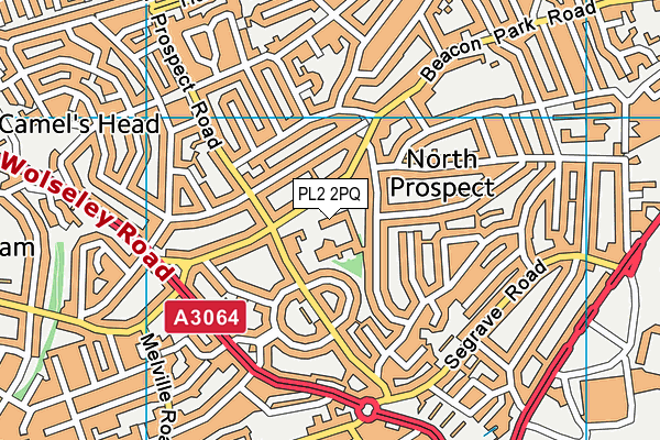 PL2 2PQ map - OS VectorMap District (Ordnance Survey)