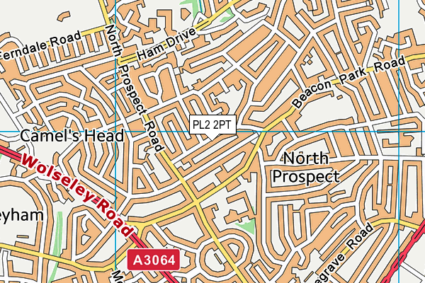 PL2 2PT map - OS VectorMap District (Ordnance Survey)