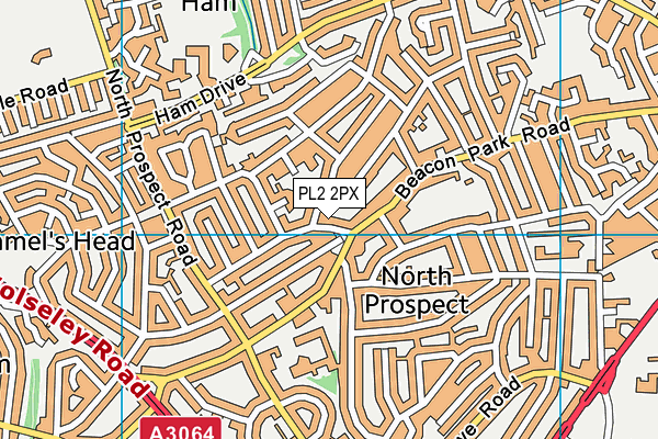 PL2 2PX map - OS VectorMap District (Ordnance Survey)