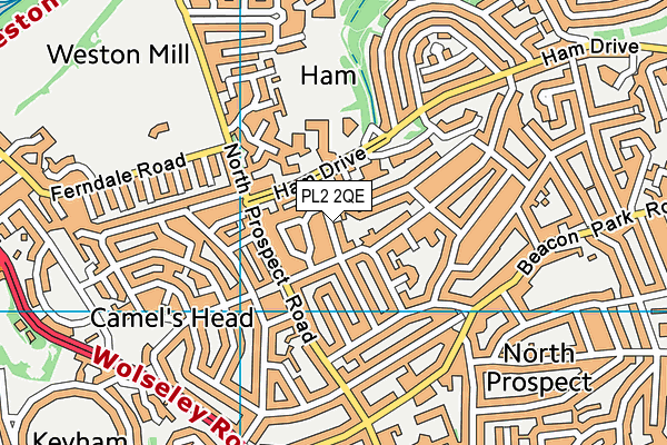PL2 2QE map - OS VectorMap District (Ordnance Survey)