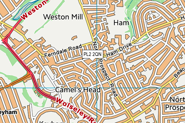 PL2 2QN map - OS VectorMap District (Ordnance Survey)