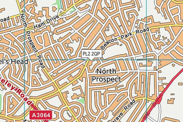 PL2 2QP map - OS VectorMap District (Ordnance Survey)