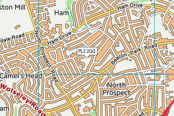 PL2 2QQ map - OS VectorMap District (Ordnance Survey)