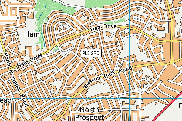 PL2 2RD map - OS VectorMap District (Ordnance Survey)