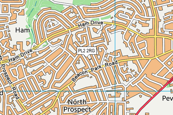 PL2 2RG map - OS VectorMap District (Ordnance Survey)