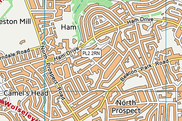 PL2 2RN map - OS VectorMap District (Ordnance Survey)