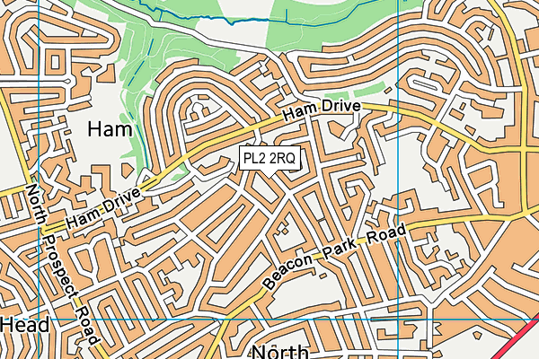 PL2 2RQ map - OS VectorMap District (Ordnance Survey)