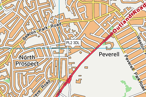 Devonport High School for Girls map (PL2 3DL) - OS VectorMap District (Ordnance Survey)
