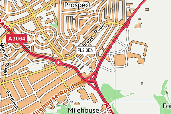 PL2 3EN map - OS VectorMap District (Ordnance Survey)