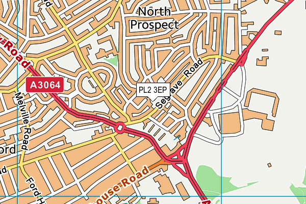 PL2 3EP map - OS VectorMap District (Ordnance Survey)