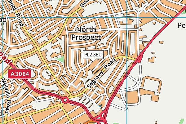 PL2 3EU map - OS VectorMap District (Ordnance Survey)