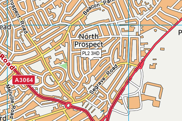 PL2 3HD map - OS VectorMap District (Ordnance Survey)