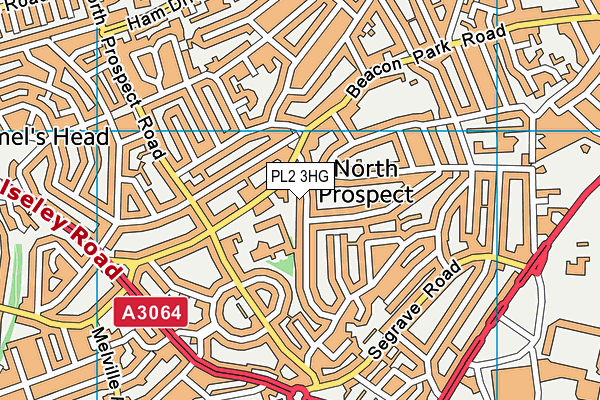 PL2 3HG map - OS VectorMap District (Ordnance Survey)