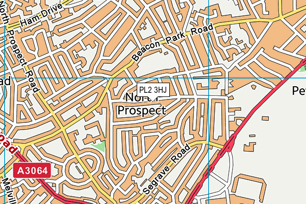 PL2 3HJ map - OS VectorMap District (Ordnance Survey)