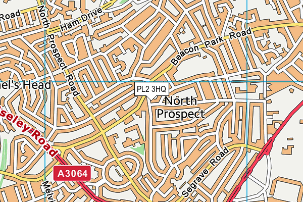 PL2 3HQ map - OS VectorMap District (Ordnance Survey)