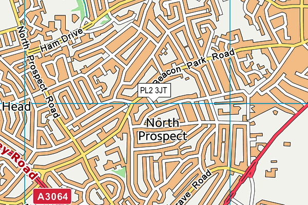 PL2 3JT map - OS VectorMap District (Ordnance Survey)