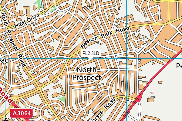 PL2 3LD map - OS VectorMap District (Ordnance Survey)