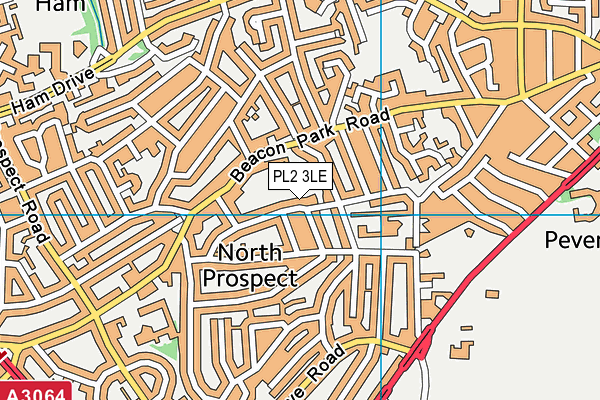 PL2 3LE map - OS VectorMap District (Ordnance Survey)