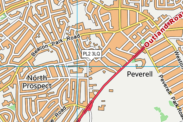 PL2 3LQ map - OS VectorMap District (Ordnance Survey)