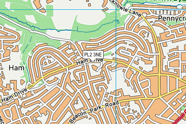 PL2 3NE map - OS VectorMap District (Ordnance Survey)